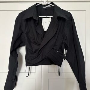 Alexander Wang Black Cropped Top